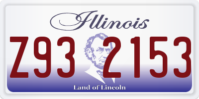 IL license plate Z932153