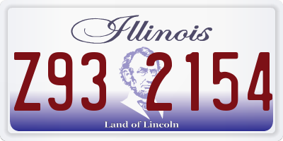 IL license plate Z932154