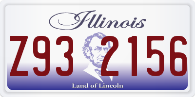 IL license plate Z932156