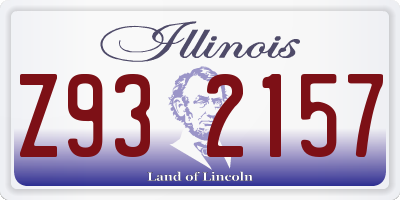 IL license plate Z932157