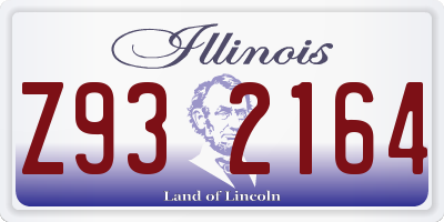 IL license plate Z932164