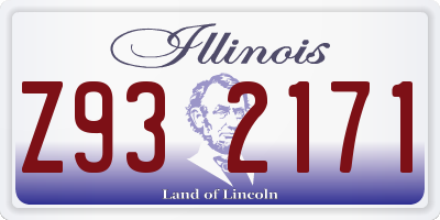 IL license plate Z932171