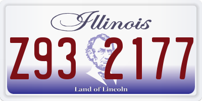 IL license plate Z932177