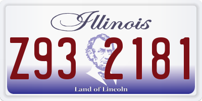 IL license plate Z932181