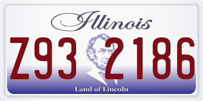 IL license plate Z932186