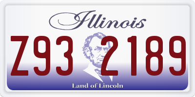 IL license plate Z932189