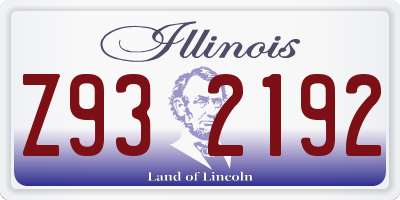 IL license plate Z932192