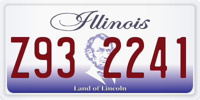 IL license plate Z932241