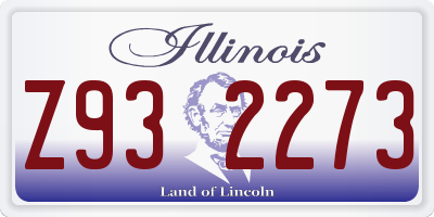 IL license plate Z932273