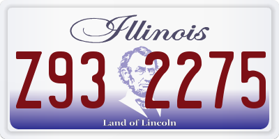 IL license plate Z932275