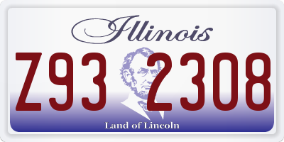IL license plate Z932308