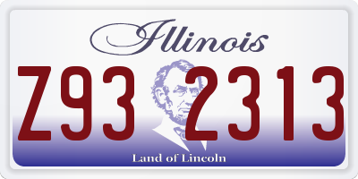IL license plate Z932313