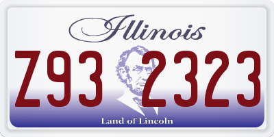 IL license plate Z932323