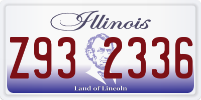 IL license plate Z932336