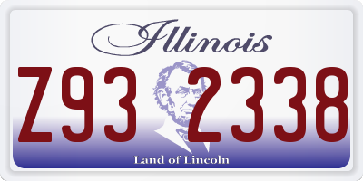 IL license plate Z932338