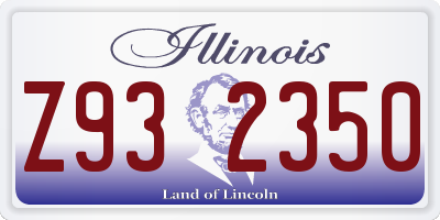IL license plate Z932350