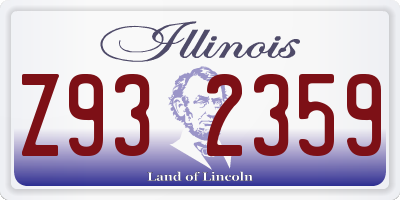 IL license plate Z932359