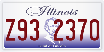 IL license plate Z932370