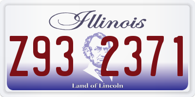 IL license plate Z932371