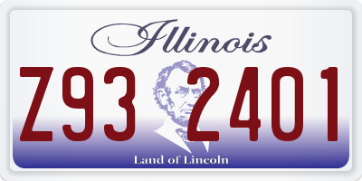 IL license plate Z932401