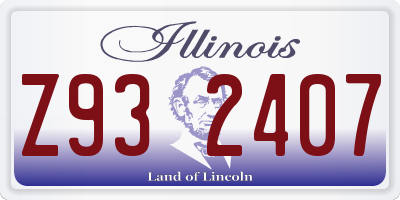 IL license plate Z932407