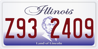 IL license plate Z932409