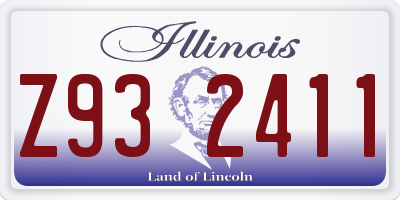 IL license plate Z932411