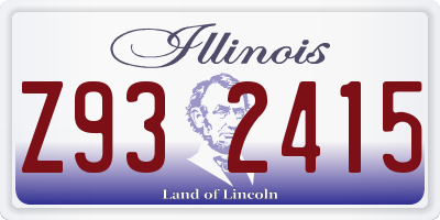 IL license plate Z932415