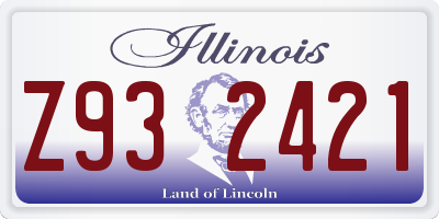 IL license plate Z932421