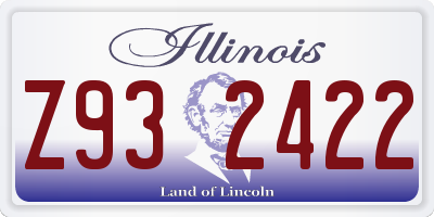 IL license plate Z932422