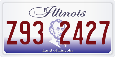 IL license plate Z932427