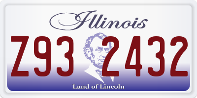 IL license plate Z932432
