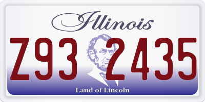 IL license plate Z932435