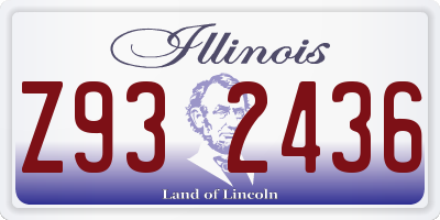 IL license plate Z932436