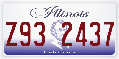 IL license plate Z932437
