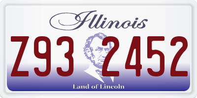 IL license plate Z932452