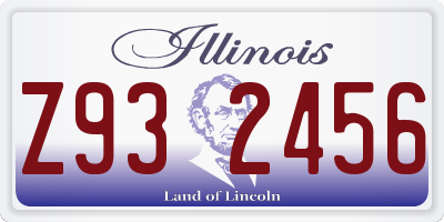 IL license plate Z932456