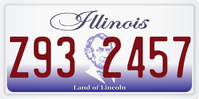 IL license plate Z932457