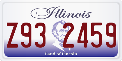 IL license plate Z932459