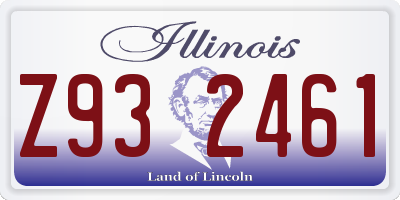 IL license plate Z932461
