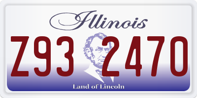 IL license plate Z932470