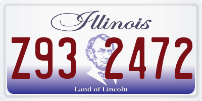 IL license plate Z932472