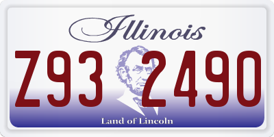 IL license plate Z932490
