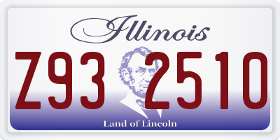 IL license plate Z932510