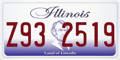 IL license plate Z932519