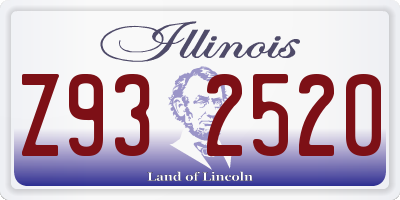 IL license plate Z932520