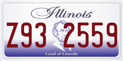 IL license plate Z932559