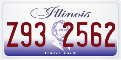 IL license plate Z932562