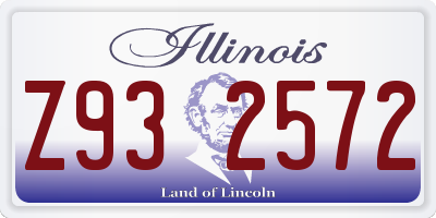IL license plate Z932572