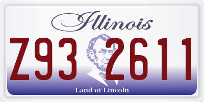 IL license plate Z932611